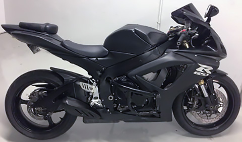 Carbon Fiber Wrapping on Motorcycle